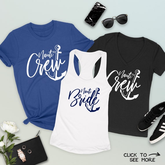 nautical bridesmaid shirts