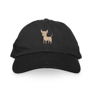 Chihuahua Dad Hat, Dog Embroidered Hat, Baseball Hat, Baseball Cap, Classic Unstructured Six Panel Low Profile Adjustable Dad Hat