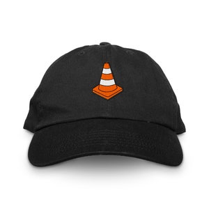 Traffic Cone Dad Hat, Embroidered Hat, Baseball Hat, Baseball Cap, Classic Unstructured Six Panel Low Profile Adjustable Dad Hat, Funny Hat