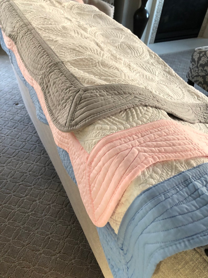Heirloom Soft Cotton Quilted Baby Blankets blank With No Etsy