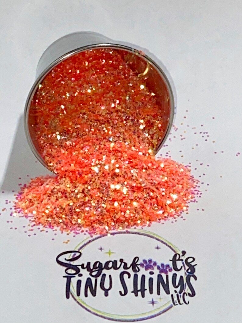 Tequila Sunrise polyester Glitter, Plastic Glitter, Glitter