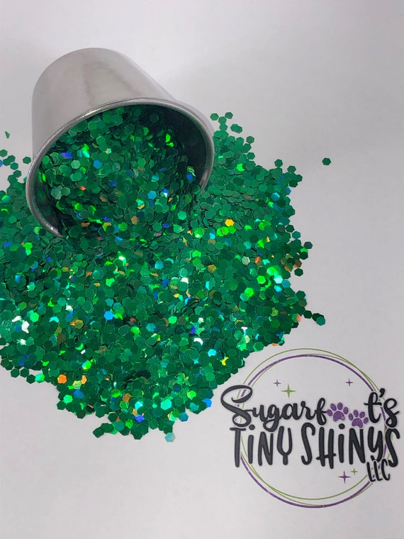 Craft Supplies & Tools Papercraft Green Glitter chunky polyester craft