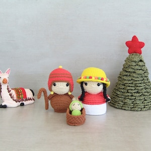 Amigurumi crochet Nativity pattern - Patrón amigurumi ganchillo Sagrada Familia