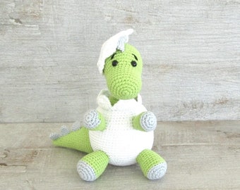 Amigurumi gehäkelte Dinosaurier Anleitung Baby Din - Patron ganchillo Amigurumi Dinosaurier Baby Din