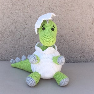 Amigurumi crochet dinosaur pattern Baby Din - Patron ganchillo Amigurumi Dinosaurio Baby Din