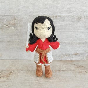 Patrón amigurumi crochet Mulan - Patrón amigurumi ganchillo Mulan