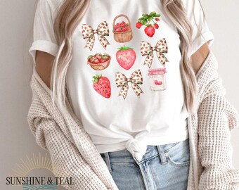 Boho Strawberry Coquette PNG, Preppy Strawberries Png, Strawberry Festival Png, Summer Strawberry Png, Floral Stawberry Png, Boho Summer Png