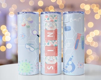 Science Teacher tumbler Wrap Digital PNG File Tumbler Sublimation Design Instant Digital Download Chemistry School Tumbler Wrap Teacher Gift