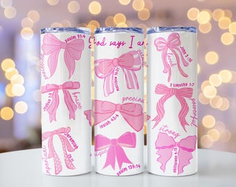 God says I am coquette png tumbler wrap, coquette valentine png, Jesus png, valentine png, retro png, Christian Valentines Png, bible