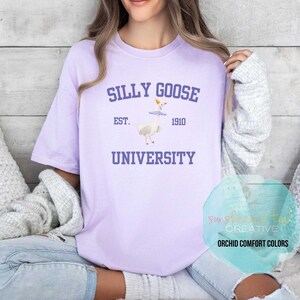 Silly goose university PNG sublimation file, funny Meme tshirt, anxiety sarcasm sublimation file, mental health shirt, Funny Goose digital