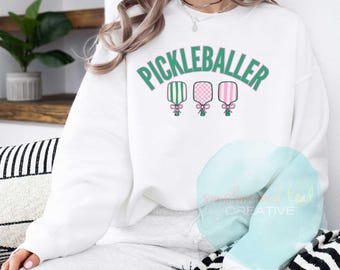 Pickleball Preppy Png file for Sublimation, Pickleball Player, Preppy Bow Pickleball PNG, Coquette Pickleball Design, pickleball gift png