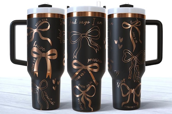 Christian Prayer Jesus Says I am Laser Engraved Full Wrap Design for 40oz Tumbler, SVG For Laser Rotary, 40oz Tumbler Laser Wrap scripture
