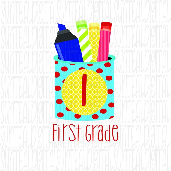 School Supply Pocket With Grade Level For Sublimation Or Etsy School Supply Pocket With Grade Level For Sublimation Or Etsy