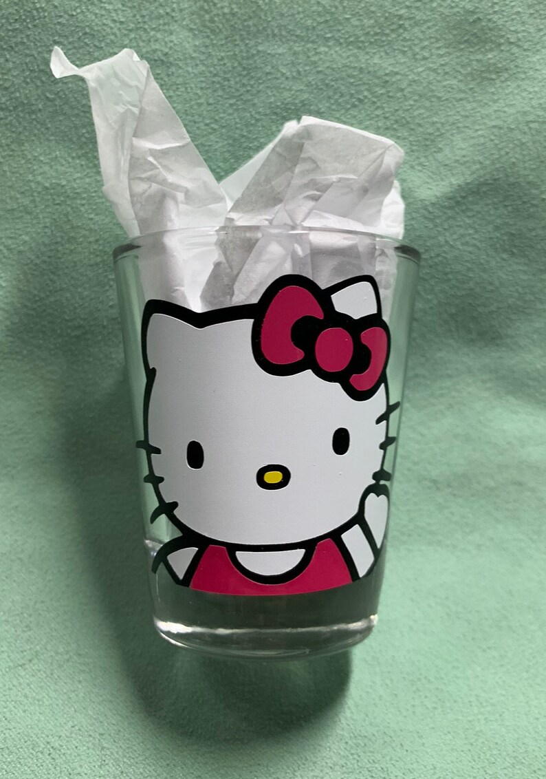 Hello Kitty Shot Glass Etsy