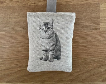 Cat Lavender Bag, Lavender Bag, Cat Lovers Gift, Pussy Cats, Cats, Hanging Lavender Sachet.