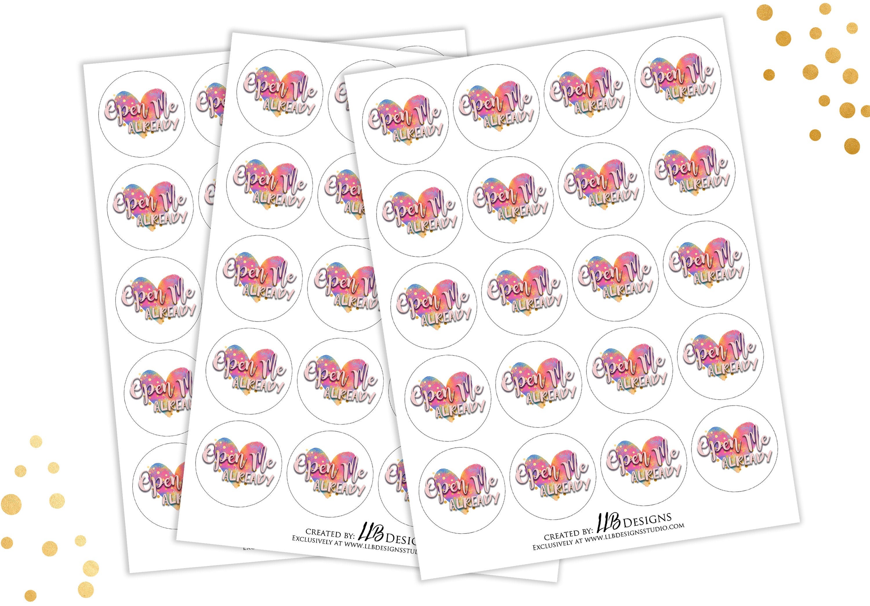 Sticker Open Me Open Me Already! Pink Lettering, Small Business, Handmade Shop, Thank ...