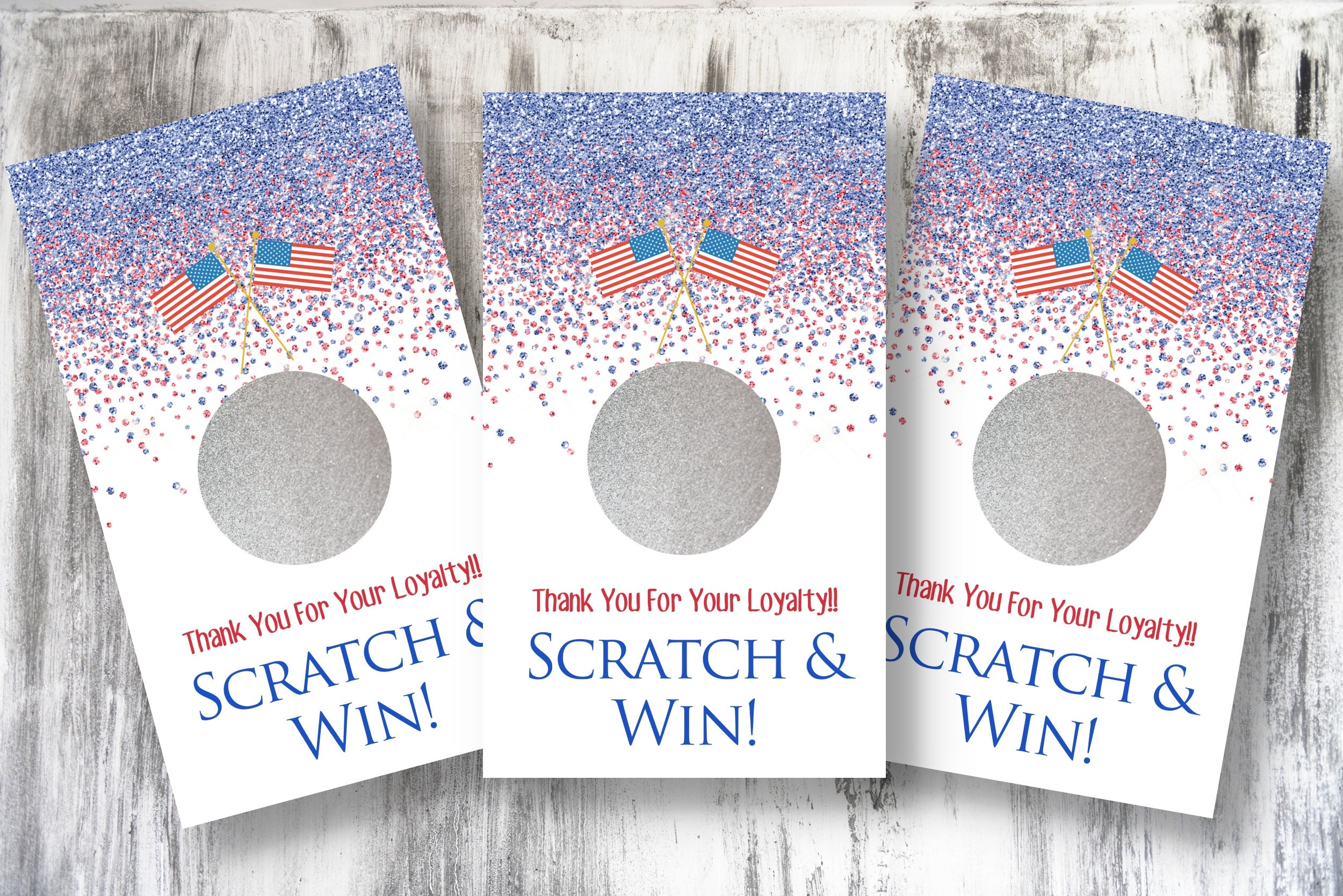 SCRATCH and WIN Cards Small Business Branding 3.5x2 Inches Etsy