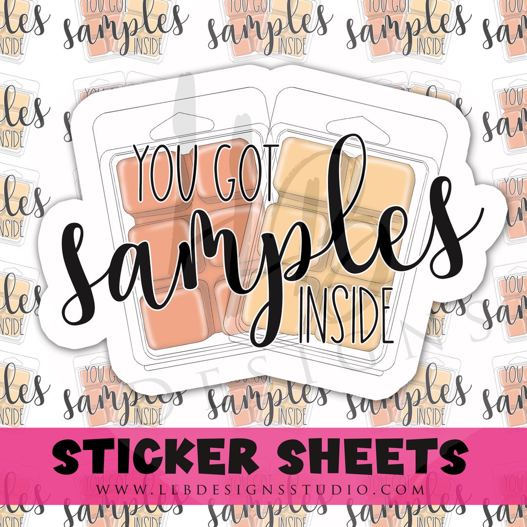 Sample Inside Sticker You Got Samples Inside | Packaging Stickers | Business Branding | Small ...