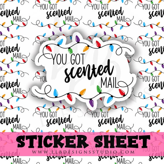 You've Got Scented Mail, Holiday Business Sticker, Packaging Stickers, Thank You Stickers, Wax Sticker, Business Sticker, Scentsy Sticker