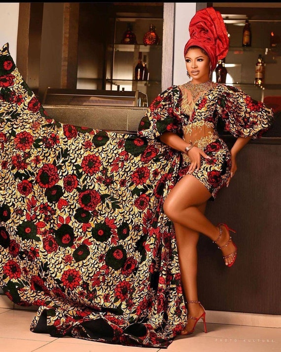 African Corset Dress, Ankara Dress African Dress, Ankara Gown