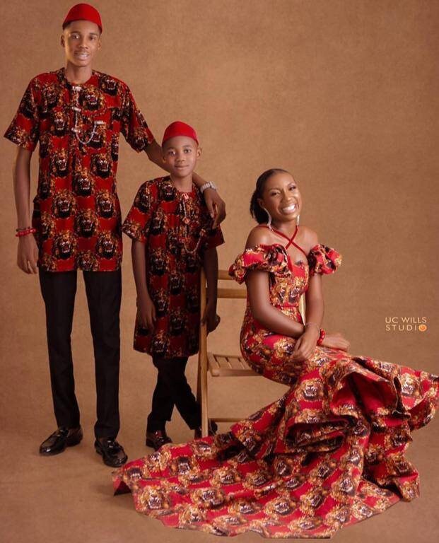 Kleding Jongenskleding Kledingsets Igbo nieuw geboren kleding Jongens Traditionele Outfit Afrikaanse kid's kaftan Nigeriaanse Boy Attire 