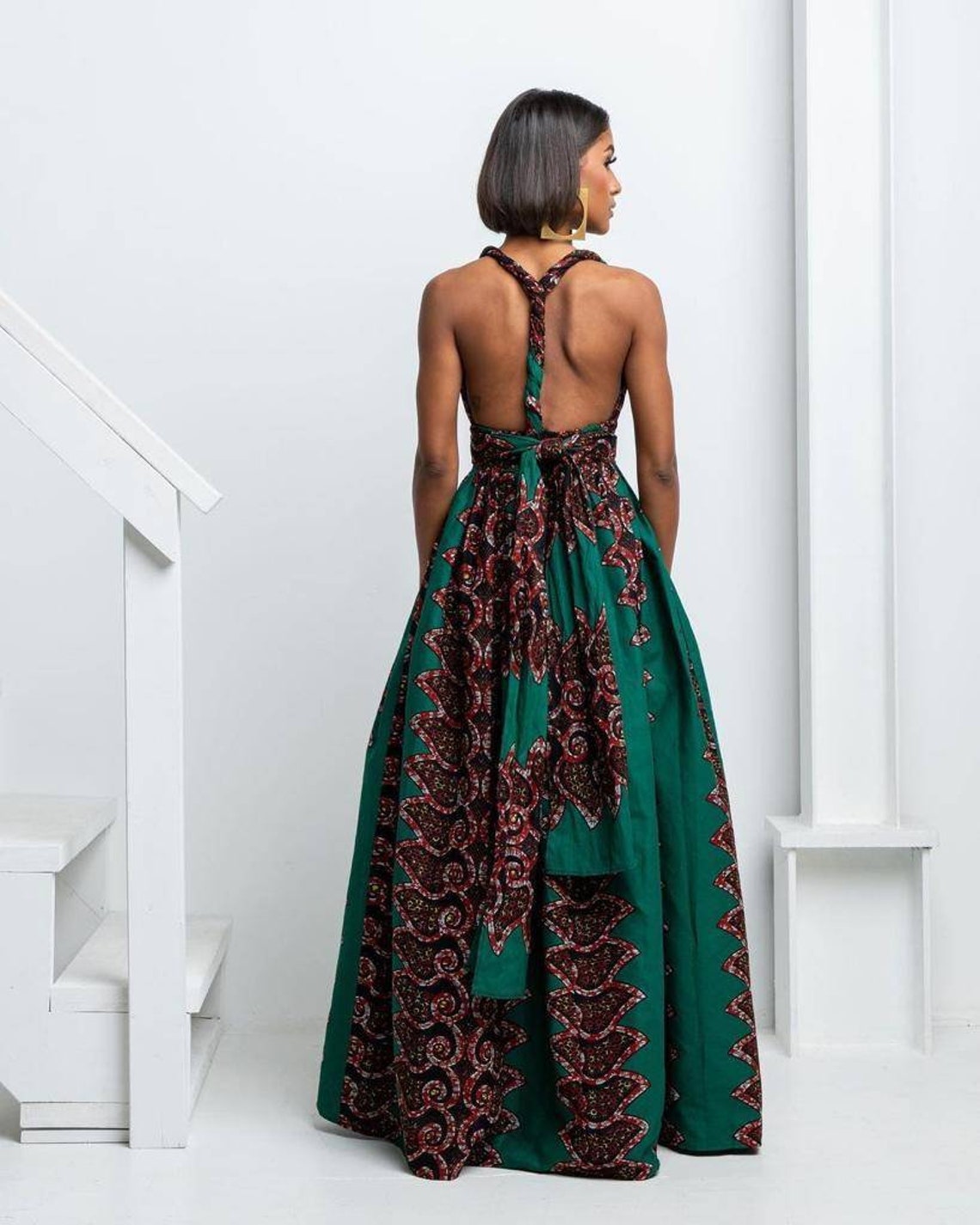 African Dress Ankara Infinity Dress Ankara Maxi Dress | Etsy