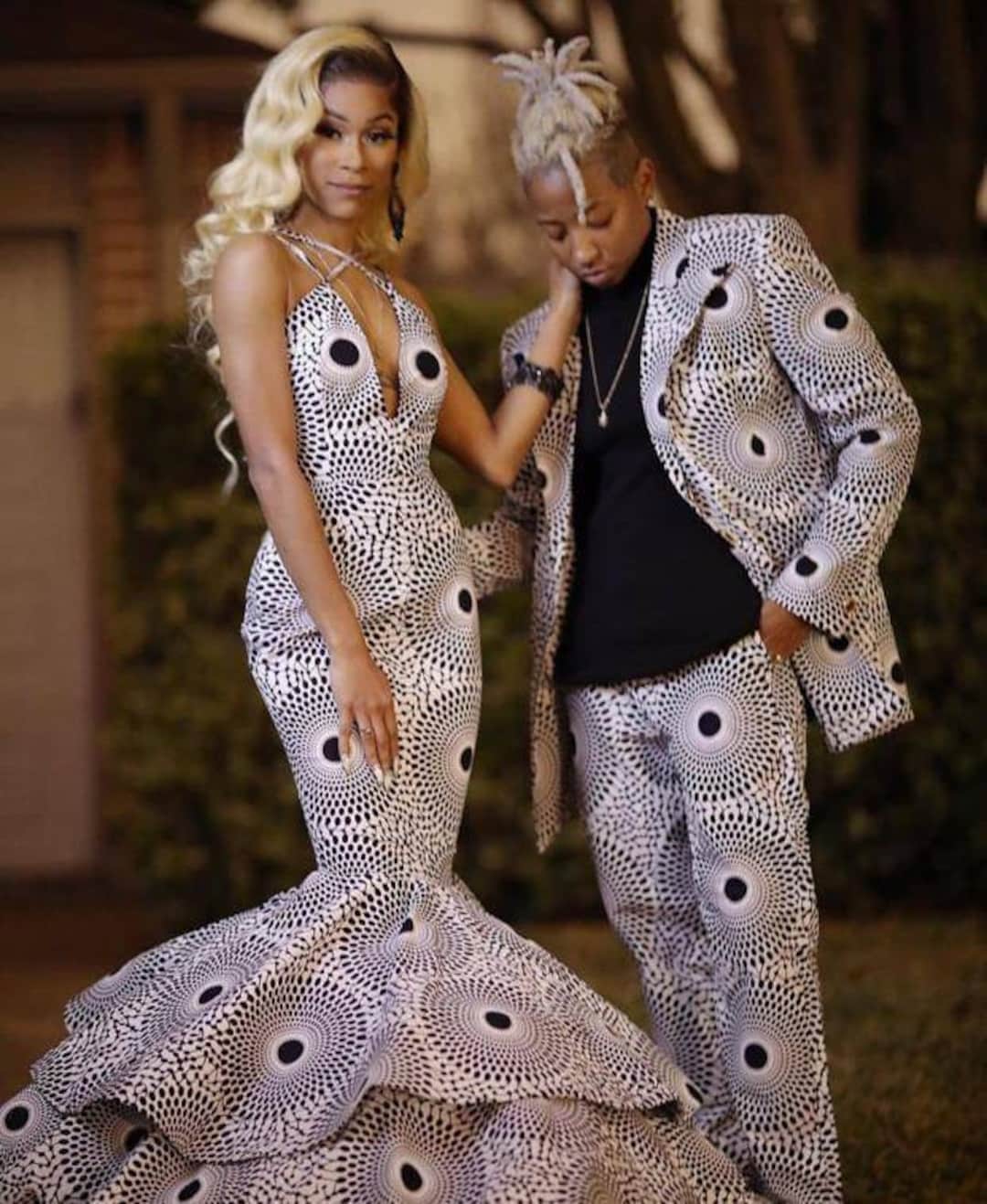 Couple African Outfit, Prom Couple Matching African Clothing, African ...