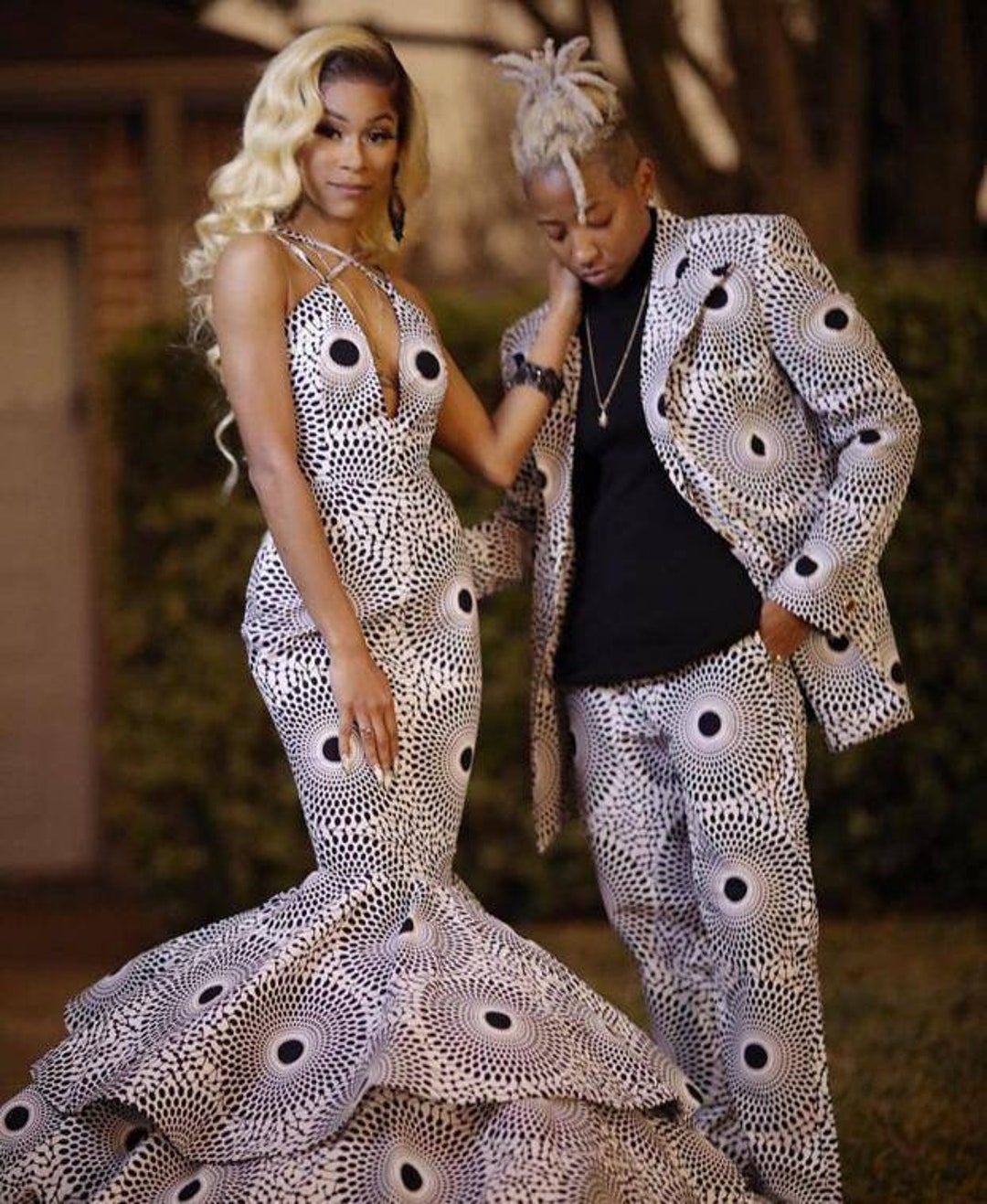 Couple African Outfit, Prom Couple Matching African Clothing, African ...