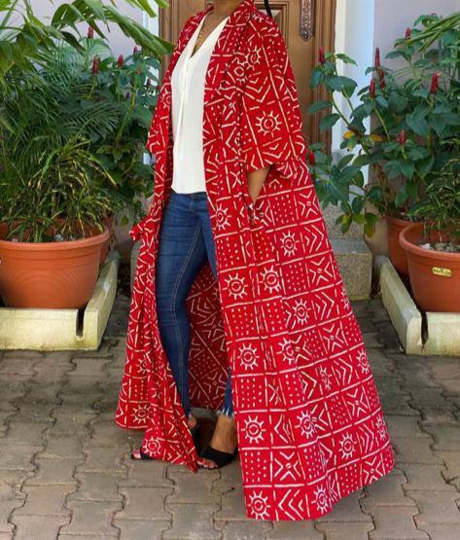 African Kimono Ankara Maxi Kimono African Jacket African Etsy
