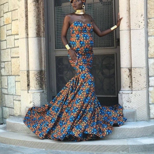 African Maternity Dress African Pregnancy Photoshoot Outfit - Etsy