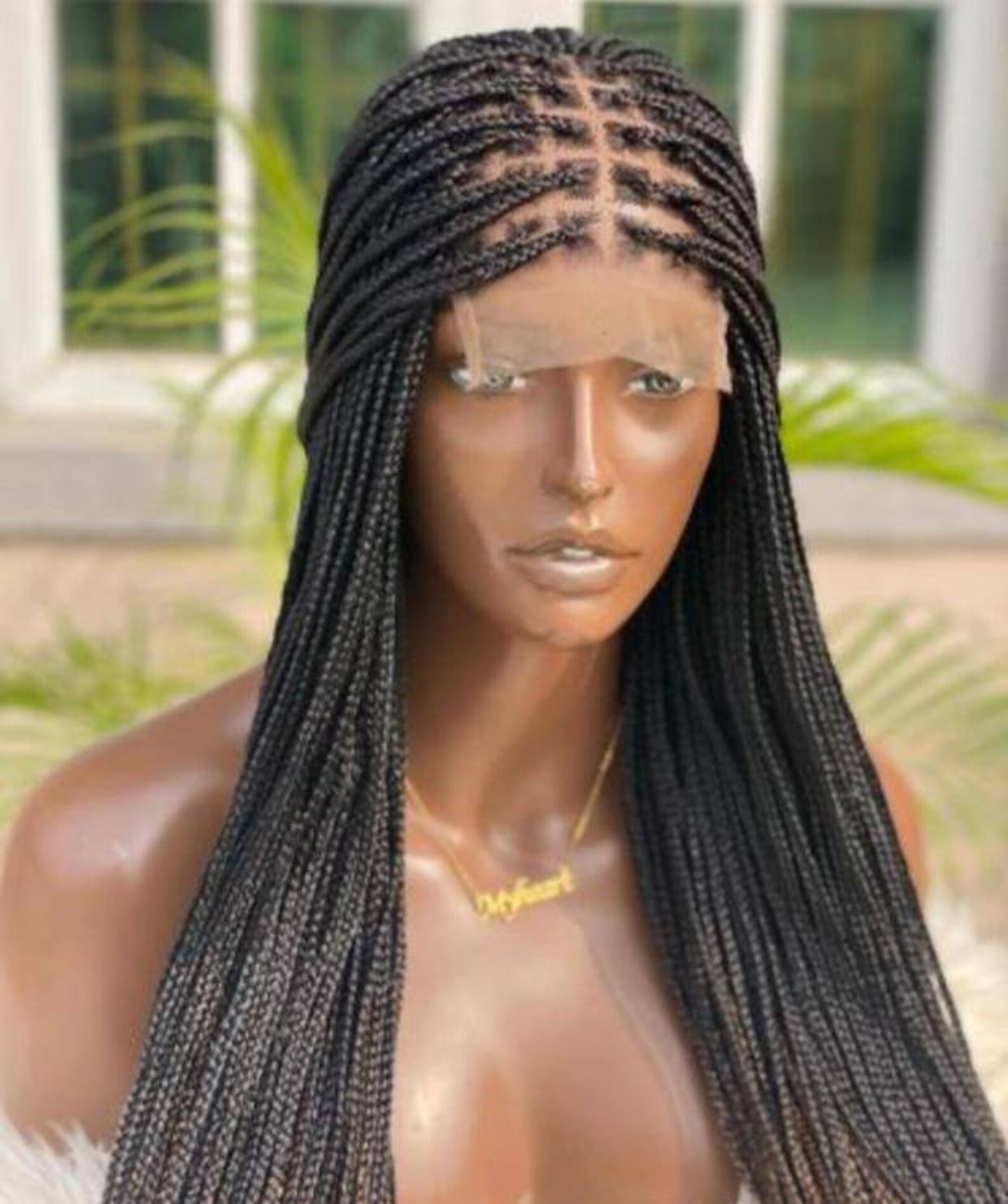 Knotless Braid Wig Full Lace Wig Box Braid Wig Senegalese Etsy
