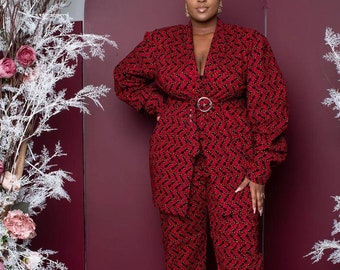 African 2 piece, Ankara matching set, Ankara jacket, African print coord, African jacket, Women African kimono, Ankara pants, Ankara kimono