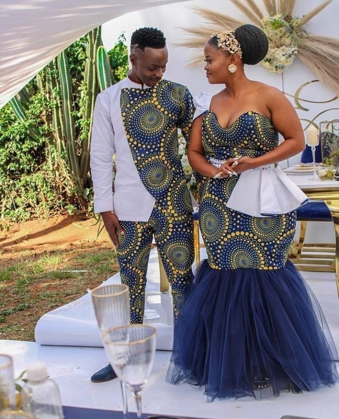 Couple African Outfit, African Couple Engagement Outfit, African Dress