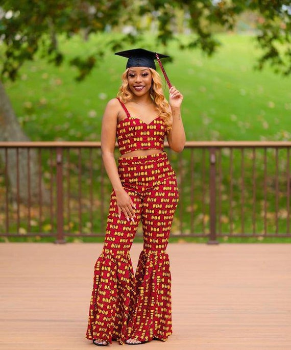 African 2 Piece Ankara Trousers and Top 