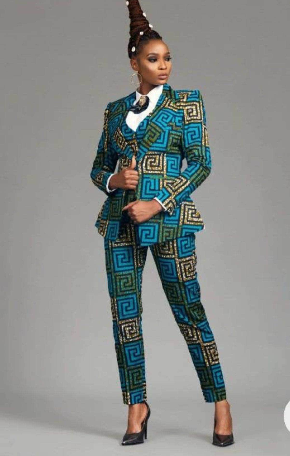 Women's African Print Pants | Unisex Ankara Fashion Tailored Fit Trous –  LAVIYE