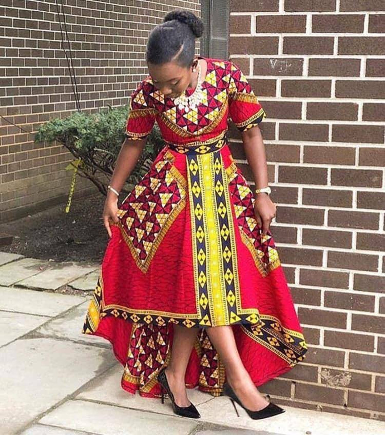 high low ankara gown