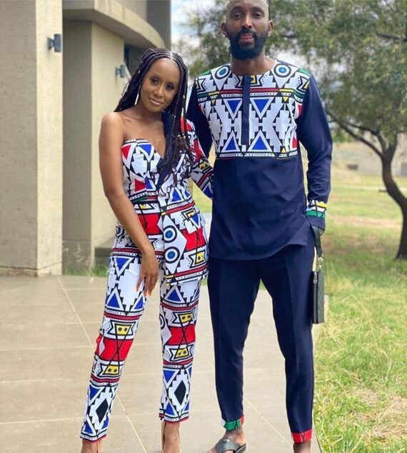 Couple Attire- African  Couples african outfits, Couple matching outfits, Couple  outfits