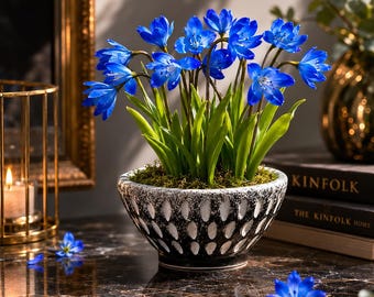 Cold Porcelain Snowdrop Arrangement: Handmade Spring Flower Decor