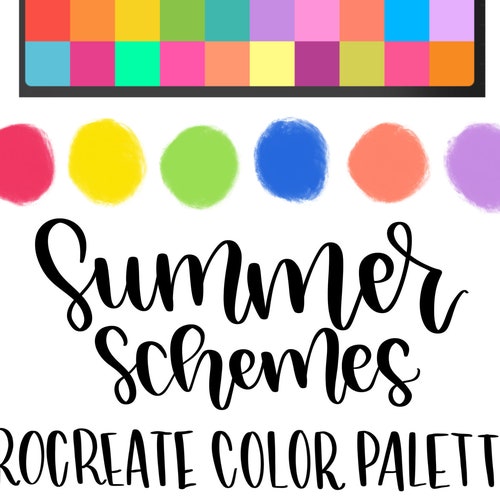 Color Me Curious Procreate Color Palette Etsy