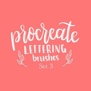 Procreate Lettering Brush Set, 15 Brushes (Collection 3)