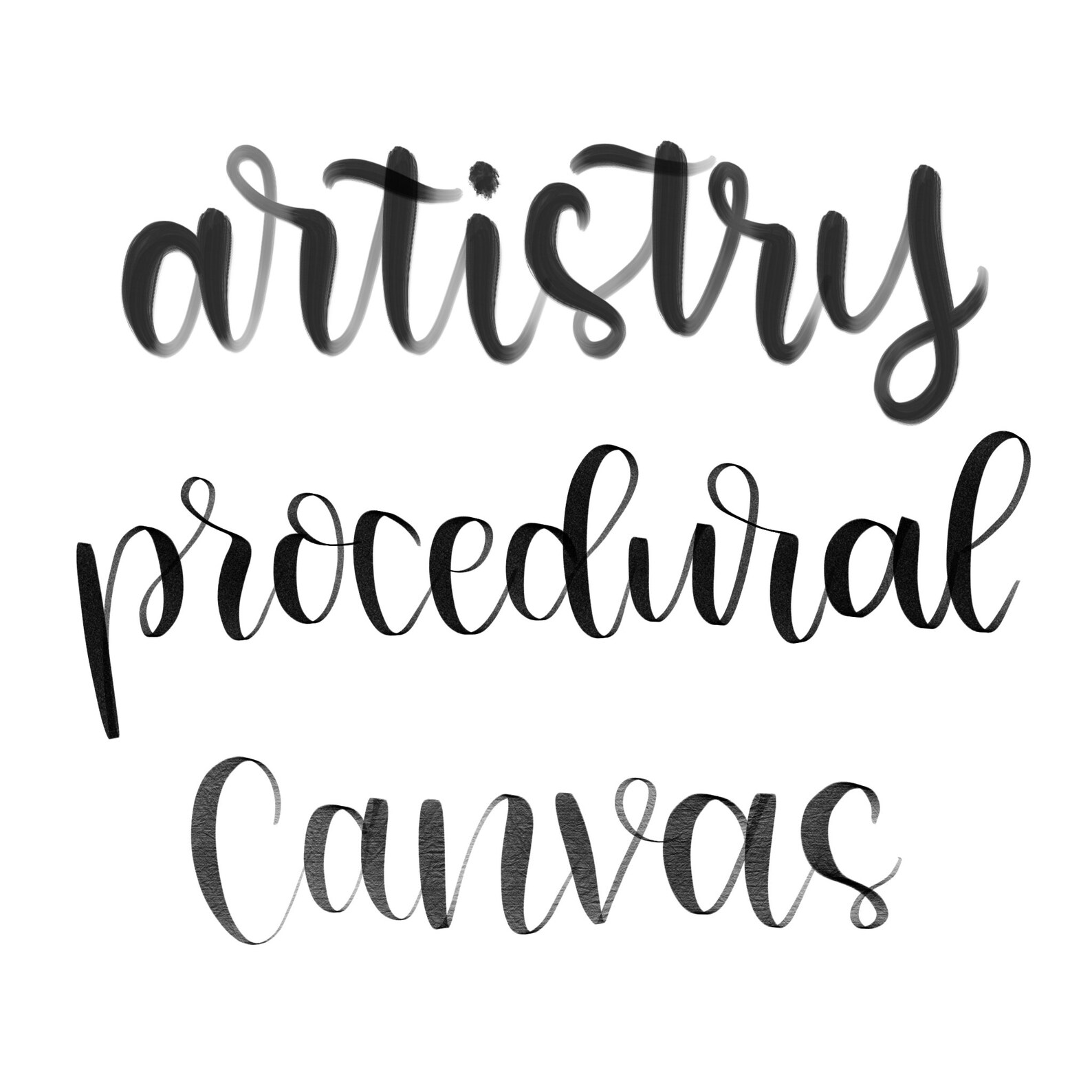 Procreate Lettering 15 Brush Set Bundle collection 2 Etsy