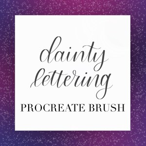 Brosse de procréation de lettrage délicat
