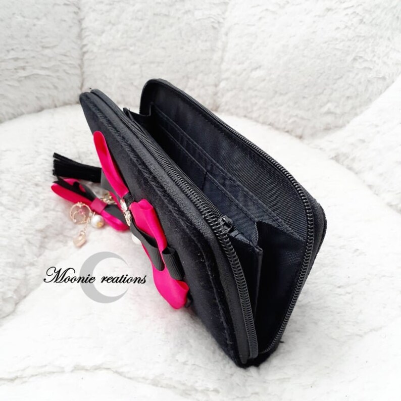 Ready to Ship Black/Wicked Lady from Sailor Moon Velvet Wallet Matching Charm image 5