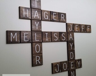 Items Similar To Cozy Scrabble Pillows Cases Only Scrabble