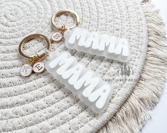 Mama keychain with children initial charms, Gifts for mom, Mother’s Day gifts, gifts for grandma, Gifts for her