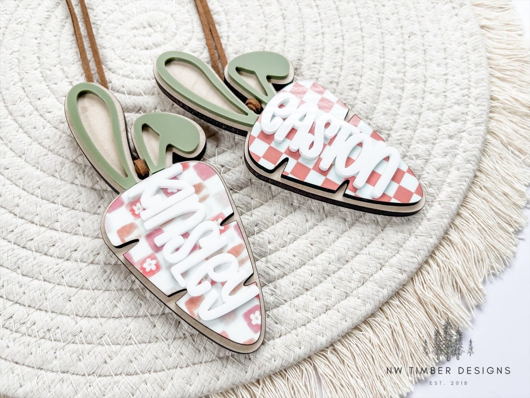 Easter Basket Name Tag, Personalized Easter Basket, Easter Name Tags