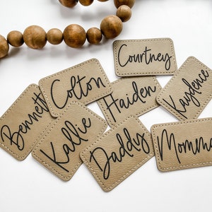 Personalized Leather Patches - PATCHES ONLY