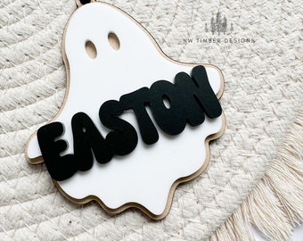 Halloween Ghost Boo Basket Tag, Boo Basket Name Tag