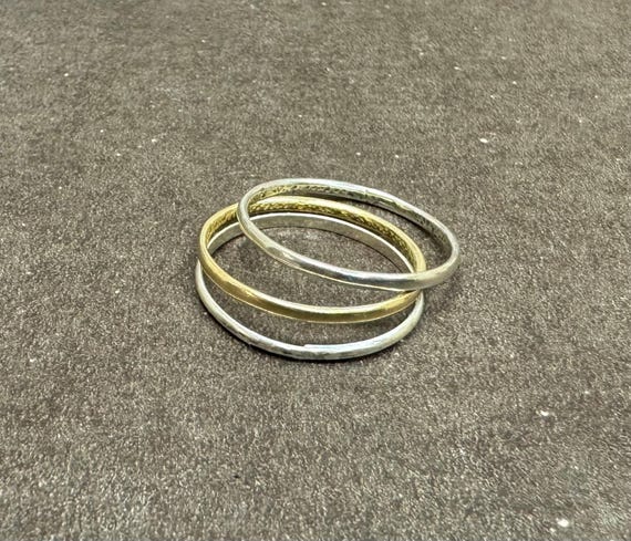 Set of three stackable rings size 12.#2688T3.Free… - image 2