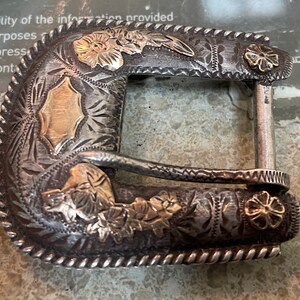 Sterling Silver & 14k Ranger Belt Buckle Unisex. 9087.free - Etsy